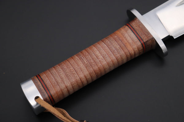 Hattori 傘 SAN-GECKO Limited Edition GECKO-30 Red Bowie Hunter (Convex Ground) - japaneseknifedirect.mom