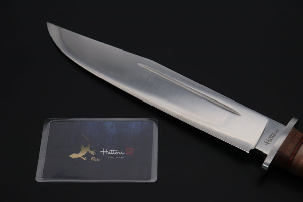 Hattori 傘 SAN-GECKO Limited Edition GECKO-30 Red Bowie Hunter (Convex Ground) - japaneseknifedirect.mom