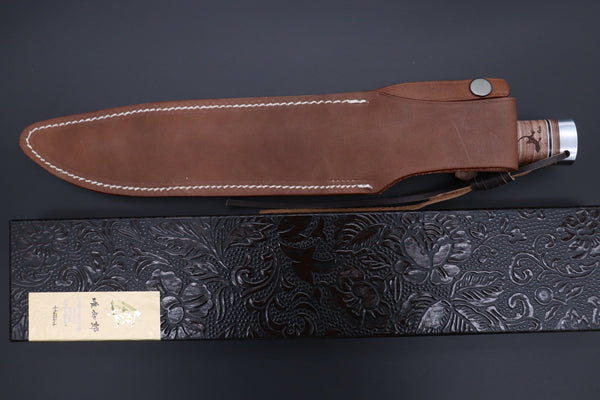 Hattori 傘 SAN-GECKO Limited Edition GECKO-31 Black Bowie Hunter (Hollow Ground) - japaneseknifedirect.mom