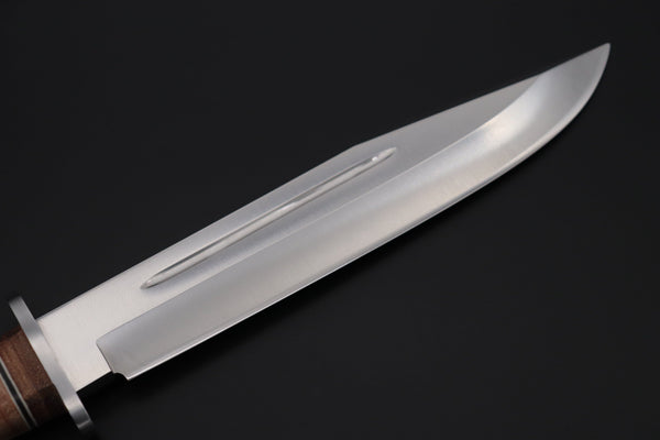 Hattori 傘 SAN-GECKO Limited Edition GECKO-31 Black Bowie Hunter (Hollow Ground) - japaneseknifedirect.mom