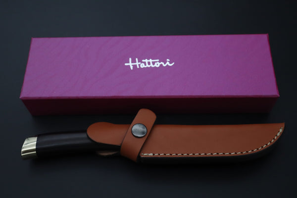 Hattori 傘 SAN-GECKO Limited Edition GECKO-34 Classic Utility (Ebonywood Handle) - japaneseknifedirect.mom