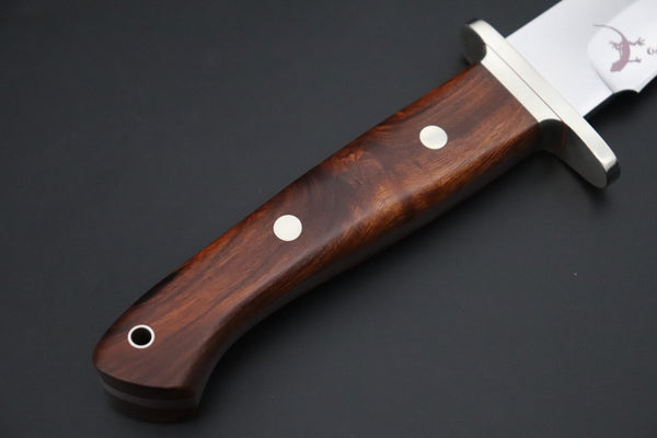 Hattori 傘 SAN-GECKO Limited Edition GECKO-39 Premium Big Fighter (Desert Ironwood Handle) - japaneseknifedirect.mom
