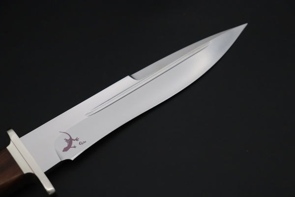 Hattori 傘 SAN-GECKO Limited Edition GECKO-39 Premium Big Fighter (Desert Ironwood Handle) - japaneseknifedirect.mom