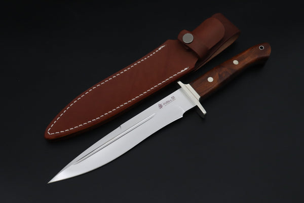 Hattori 傘 SAN-GECKO Limited Edition GECKO-39 Premium Big Fighter (Desert Ironwood Handle) - japaneseknifedirect.mom