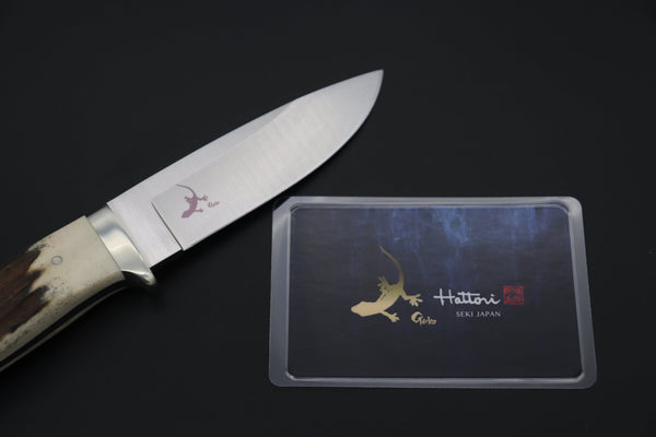 Hattori 傘 SAN-GECKO Limited Edition SAN-132 Master Wild Hunter (Stag Handle) - japaneseknifedirect.mom