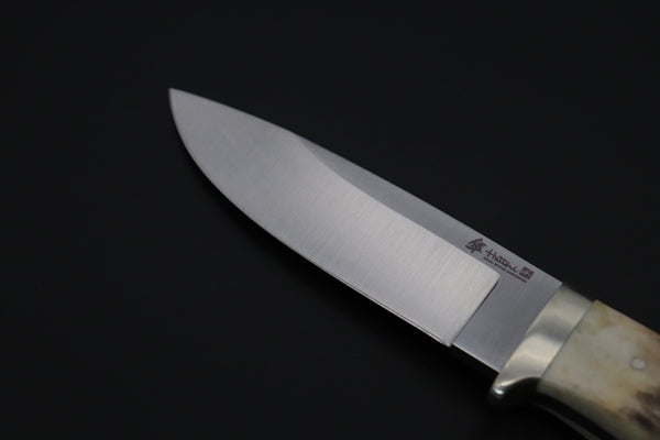 Hattori 傘 SAN-GECKO Limited Edition SAN-132 Master Wild Hunter (Stag Handle) - japaneseknifedirect.mom
