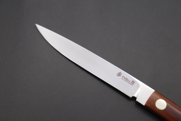 Hattori 傘 SAN Limited Edition SAN-100 Little Fisherman's Utility “Custom Brown Linen Micarta Handle”