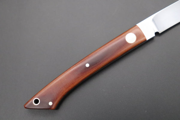 Hattori 傘 SAN Limited Edition SAN-100 Little Fisherman's Utility “Custom Brown Linen Micarta Handle”