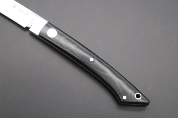 Hattori 傘 SAN Limited Edition SAN-101 Little Fisherman's Utility “Custom Black Micarta Handle”