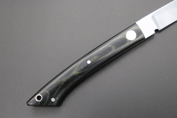 Hattori 傘 SAN Limited Edition SAN-101 Little Fisherman's Utility “Custom Black Micarta Handle”