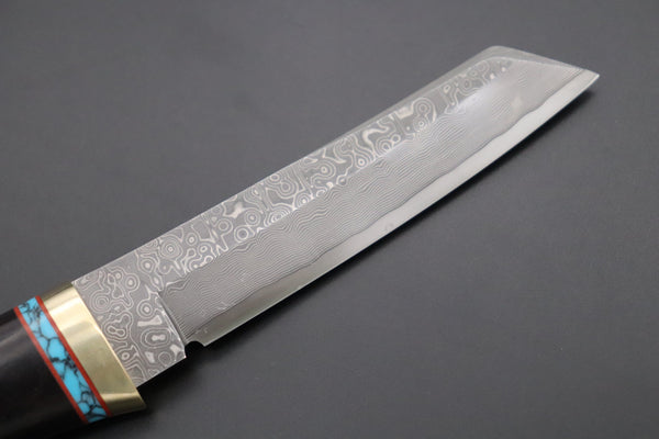Hattori 傘 SAN Limited Edition SAN-103 "Cowry X Damascus Classic Tanto"
