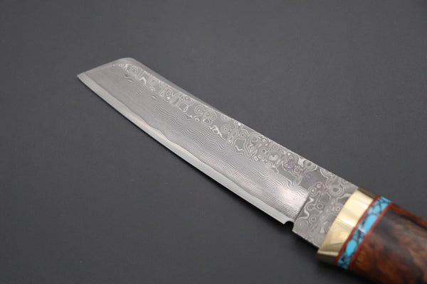 Hattori 傘 SAN Limited Edition SAN-104 "Cowry X Damascus Classic Tanto"