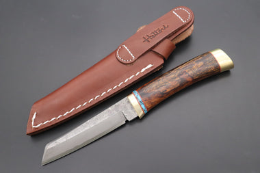 Hattori 傘 SAN Limited Edition SAN-104 "Cowry X Damascus Classic Tanto"