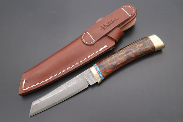 Hattori 傘 SAN Limited Edition SAN-104 "Cowry X Damascus Classic Tanto"