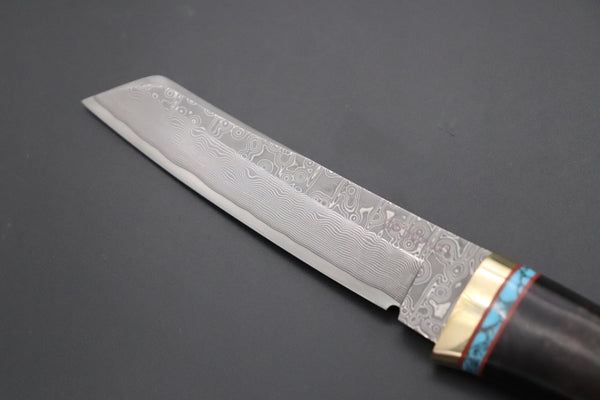 Hattori 傘 SAN Limited Edition SAN-105 "Cowry X Damascus Classic Tanto"