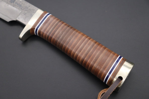 Hattori 傘 SAN Limited Edition SAN-111 Cowry-X Damascus "Classic Final Road Hunter” (Serial No.3) (Extra Large = Extra Limited)