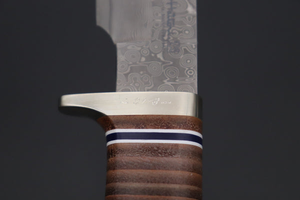 Hattori 傘 SAN Limited Edition SAN-111 Cowry-X Damascus "Classic Final Road Hunter” (Serial No.3) (Extra Large = Extra Limited)