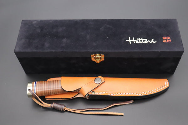 Hattori 傘 SAN Limited Edition SAN-111 Cowry-X Damascus "Classic Final Road Hunter” (Serial No.3) (Extra Large = Extra Limited)
