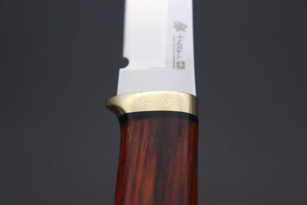 Hattori 傘 SAN Limited Edition  SAN-117-4 "Serial No.4" Custom Classic Tanto (Cocobolo Wood Handle)