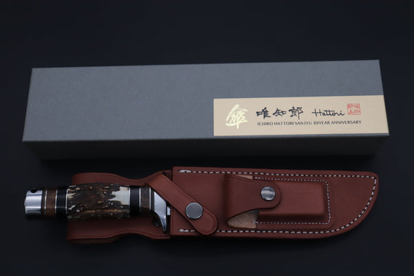 Hattori 傘 SAN Limited Edition SAN-126 S.O.G. Bowie Knife, “Hattori WILD Edition” - japaneseknifedirect.mom