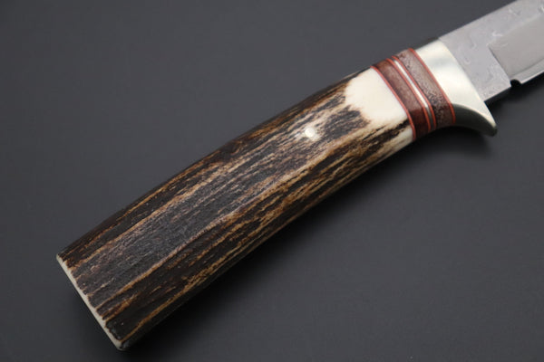 Hattori 傘 SAN Limited Edition SAN-127A "Cowry X Damascus Classic Tanto" - japaneseknifedirect.mom