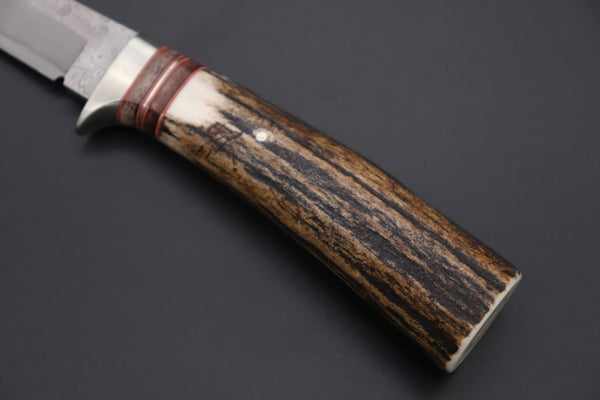 Hattori 傘 SAN Limited Edition SAN-127A "Cowry X Damascus Classic Tanto" - japaneseknifedirect.mom