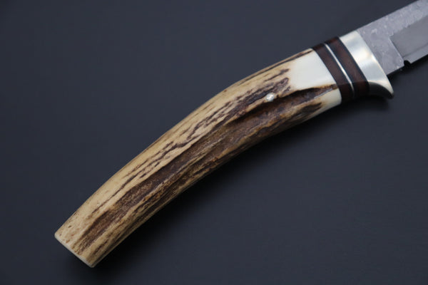 Hattori 傘 SAN Limited Edition SAN-127B "Cowry X Damascus Classic Tanto" - japaneseknifedirect.mom
