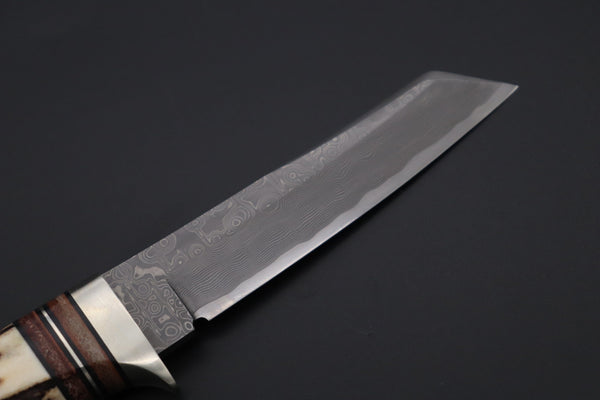 Hattori 傘 SAN Limited Edition SAN-127C "Cowry X Damascus Classic Tanto" - japaneseknifedirect.mom