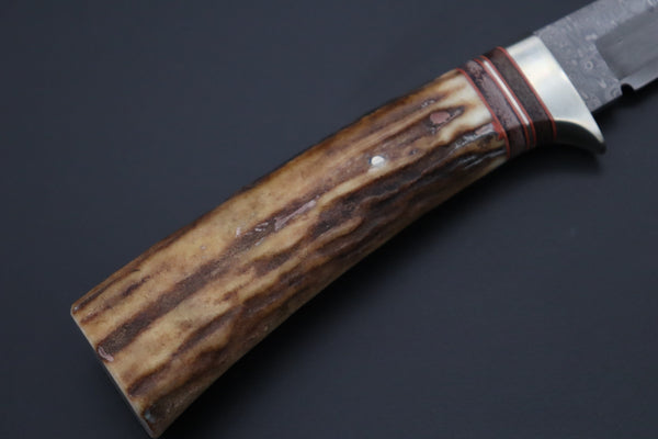 Hattori 傘 SAN Limited Edition SAN-127D "Cowry X Damascus Classic Tanto" - japaneseknifedirect.mom