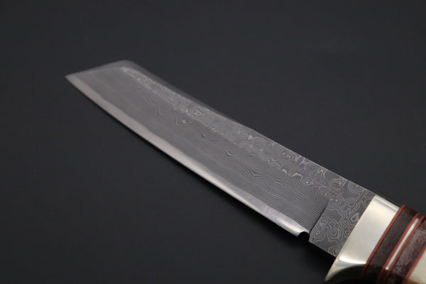Hattori 傘 SAN Limited Edition SAN-127D "Cowry X Damascus Classic Tanto" - japaneseknifedirect.mom