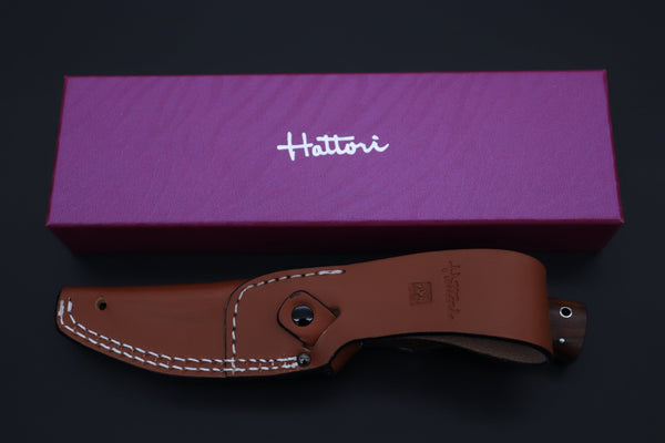 Hattori 傘 SAN Limited Edition SAN-128 Urbane Hunters (Desert Ironwood Handle) - japaneseknifedirect.mom