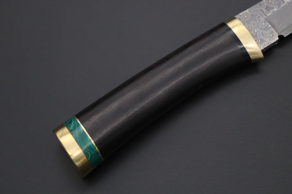 Hattori 傘 SAN Limited Edition SAN-130 "Cowry X Damascus Classic Tanto" - japaneseknifedirect.mom