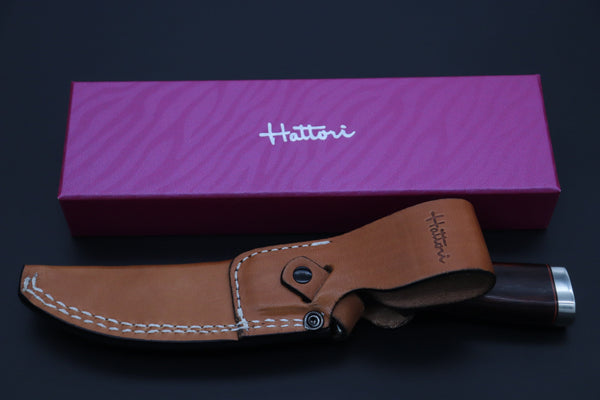 Hattori 傘 SAN Limited Edition SAN-135 Cowry-X Damascus Mighty Hunter (2025 Edition) - japaneseknifedirect.mom