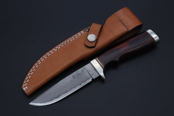 Hattori 傘 SAN Limited Edition SAN-135 Cowry-X Damascus Mighty Hunter (2025 Edition) - japaneseknifedirect.mom