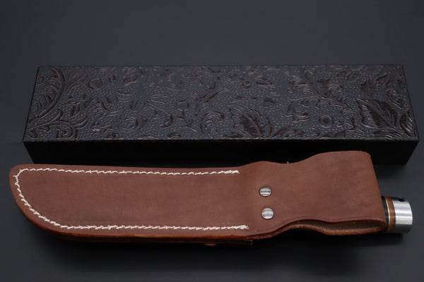 Hattori 傘 SAN Limited Edition SAN-141 S.O.G. Bowie Knife, “Hattori Black Edition” - japaneseknifedirect.mom