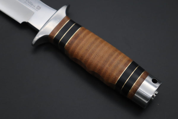 Hattori 傘 SAN Limited Edition SAN-141 S.O.G. Bowie Knife, “Hattori Black Edition” - japaneseknifedirect.mom
