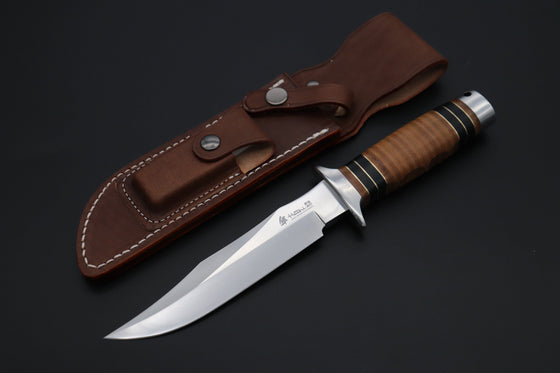 Hattori 傘 SAN Limited Edition SAN-141 S.O.G. Bowie Knife, “Hattori Black Edition” - japaneseknifedirect.mom