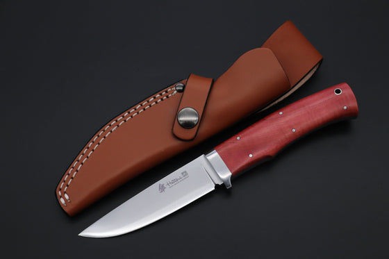 Hattori 傘 SAN Limited Edition SAN-142 Urbane Hunters (Pink Ivory Natural Wood Handle) - japaneseknifedirect.mom