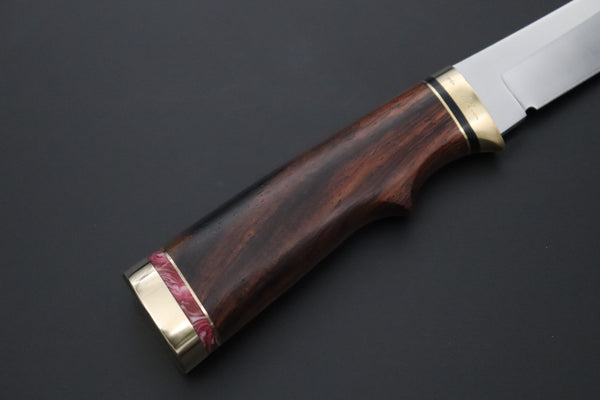 Hattori 傘 SAN Limited Edition SAN-149 "Universe Edition" Custom Classic Tanto (Custom Cocobolo Wood Handle) - japaneseknifedirect.mom
