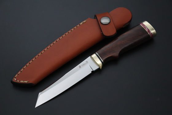 Hattori 傘 SAN Limited Edition SAN-149 "Universe Edition" Custom Classic Tanto (Custom Cocobolo Wood Handle) - japaneseknifedirect.mom
