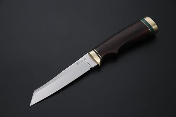 Hattori 傘 SAN Limited Edition SAN-149 "Universe Edition" Custom Classic Tanto (Custom Cocobolo Wood Handle) - japaneseknifedirect.mom