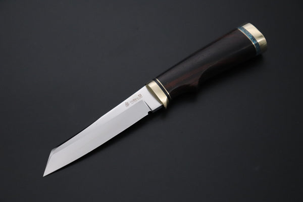 Hattori 傘 SAN Limited Edition SAN-149 "Universe Edition" Custom Classic Tanto (Custom Cocobolo Wood Handle) - japaneseknifedirect.mom