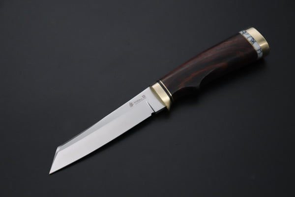 Hattori 傘 SAN Limited Edition SAN-149 "Universe Edition" Custom Classic Tanto (Custom Cocobolo Wood Handle) - japaneseknifedirect.mom