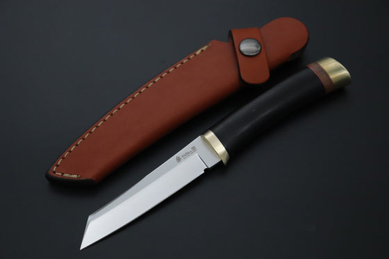 Hattori 傘 SAN Limited Edition SAN-150 "Hattori Natures Edition" Custom Classic Tanto (Custom Combination Wood Handle) - japaneseknifedirect.mom