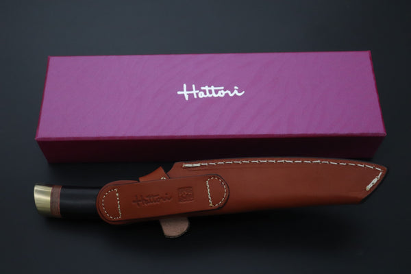 Hattori 傘 SAN Limited Edition SAN-150 "Hattori Natures Edition" Custom Classic Tanto (Custom Combination Wood Handle) - japaneseknifedirect.mom