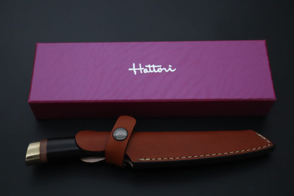 Hattori 傘 SAN Limited Edition SAN-150 "Hattori Natures Edition" Custom Classic Tanto (Custom Combination Wood Handle) - japaneseknifedirect.mom