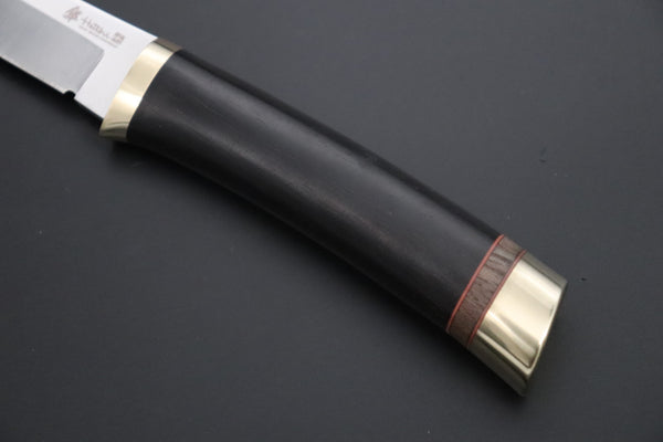 Hattori 傘 SAN Limited Edition SAN-151 "Hattori Natures Edition" Custom Classic Tanto (Custom African Ebony & Walnut Combination Wood Handle) - japaneseknifedirect.mom
