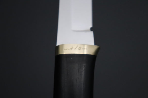 Hattori 傘 SAN Limited Edition SAN-151 "Hattori Natures Edition" Custom Classic Tanto (Custom African Ebony & Walnut Combination Wood Handle) - japaneseknifedirect.mom