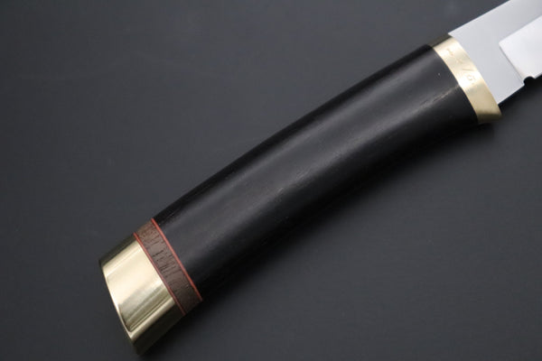Hattori 傘 SAN Limited Edition SAN-151 "Hattori Natures Edition" Custom Classic Tanto (Custom African Ebony & Walnut Combination Wood Handle) - japaneseknifedirect.mom