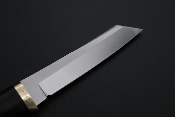Hattori 傘 SAN Limited Edition SAN-151 "Hattori Natures Edition" Custom Classic Tanto (Custom African Ebony & Walnut Combination Wood Handle) - japaneseknifedirect.mom